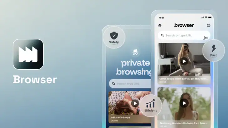 Wiro Browser: Fast & Private feature graphic