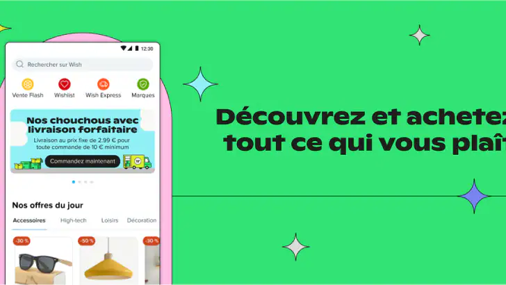 Wish : Shoppez et économisez feature graphic