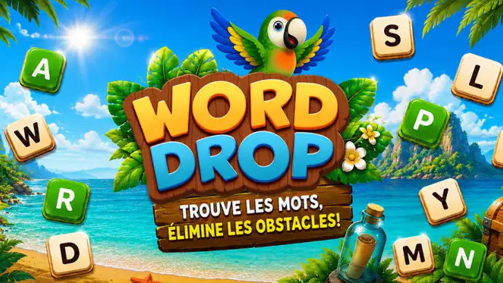 Word Drop Jeu de Mots Relaxant feature graphic