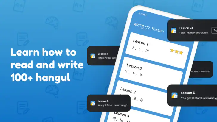 Write It! Korean feature graphic