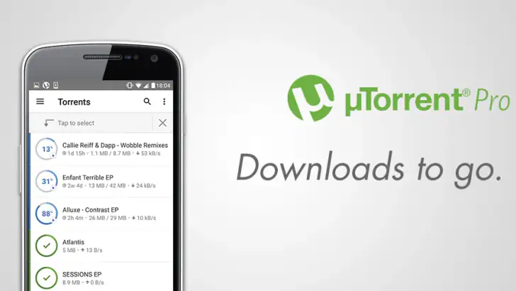 µTorrent® Pro - Torrent App feature graphic