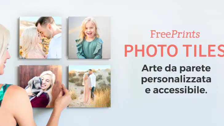 FreePrints Photo Tiles feature graphic