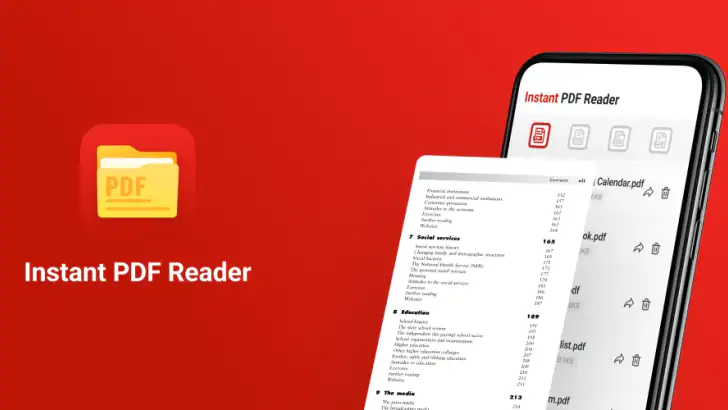 Instant PDF Reader feature graphic