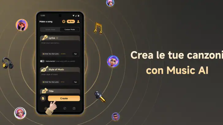 Music AI - Crea una canzone feature graphic
