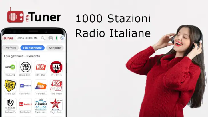 myTuner Online Radio Italia feature graphic