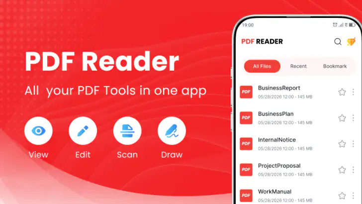 PDF Reader - Edit PDF File feature graphic