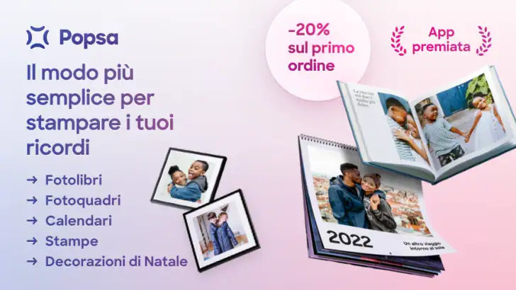 Popsa | Stampa i tuoi ricordi feature graphic
