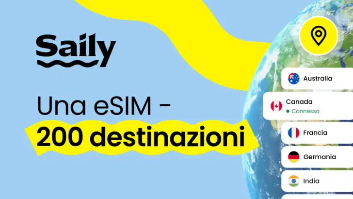 Saily: eSIM per Viaggiare feature graphic