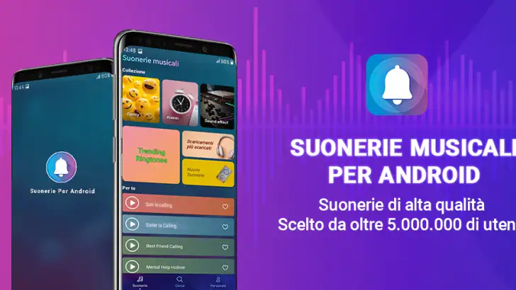 Suonerie per telefono android feature graphic