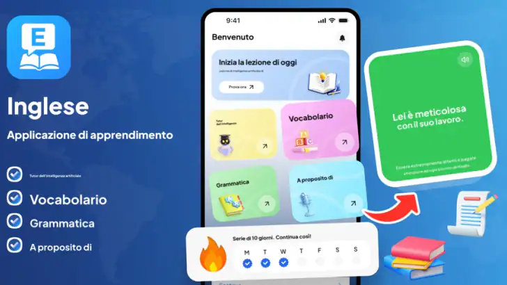 Tutor IA - impara lingue feature graphic