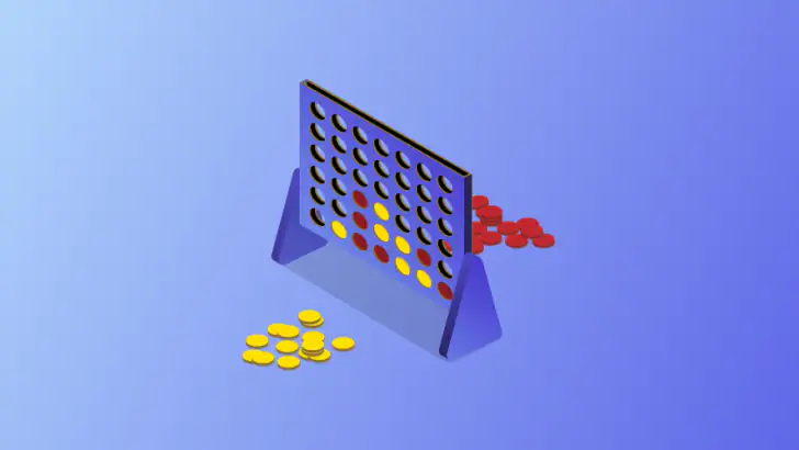 4目並べ - 2人用のオンラインボードゲーム feature graphic
