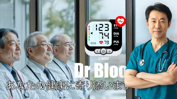AIによる血圧と糖尿病のモニタリング - Dr Blood feature graphic