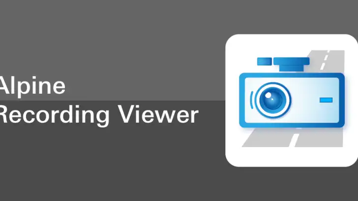 ALPINE Recording Viewer feature graphic