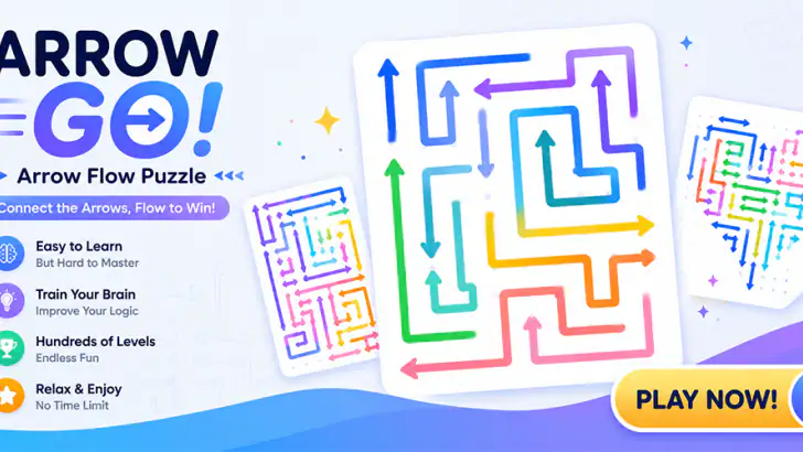 Arrow GO! Arrow Flow Puzzle feature graphic