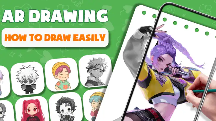 AR描画：アニメの描き方を学ぶ feature graphic