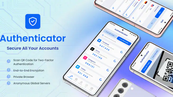 Authenticator 二段階認証バックアップ feature graphic