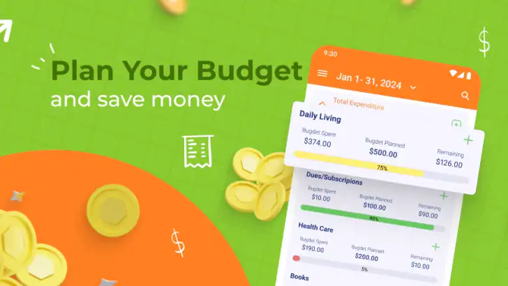 Budget planner—Expense tracker feature graphic