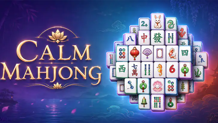 Calm Mahjong Tile Match Puzzle feature graphic