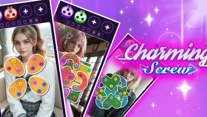 Charming Unscrew -Story Puzzle feature graphic