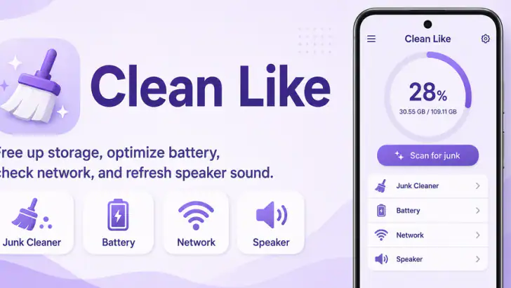 Clean Like feature graphic