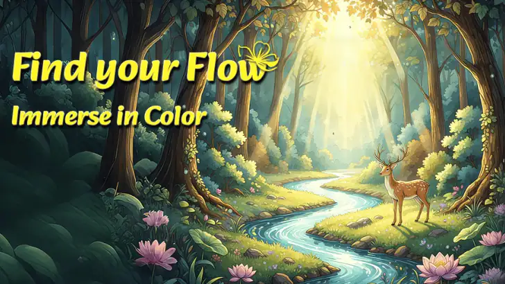 Color Flow - 数字で塗る‌ feature graphic