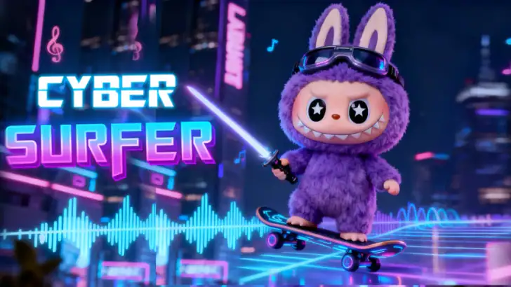 Cyber Surfer : リズム冒険 feature graphic