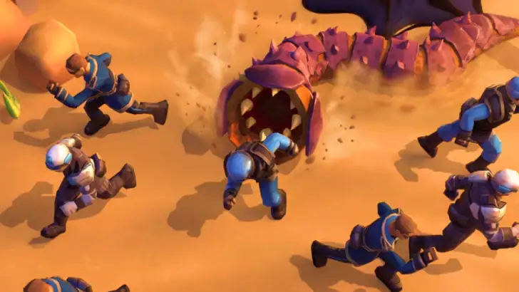 Desert Worm Idle RPG feature graphic
