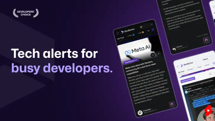 DevBytes-For Busy Developers feature graphic