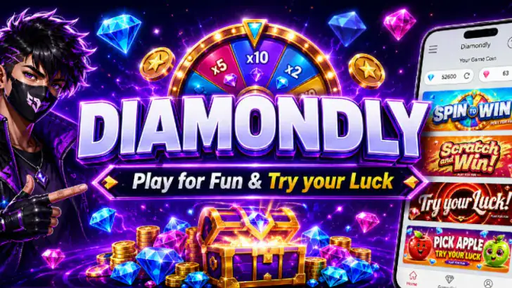 Diamondly: Play Win FFDiamonds feature graphic