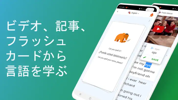 DuoCards - 言語フラッシュカード feature graphic