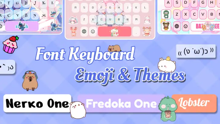 Emoji Font Keyboard & Themes feature graphic