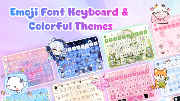 Font Keyboard Emoji & Themes feature graphic