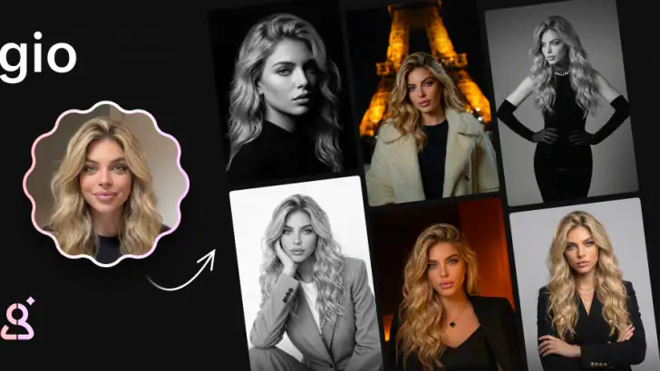 GIO: AI Headshot Generator feature graphic