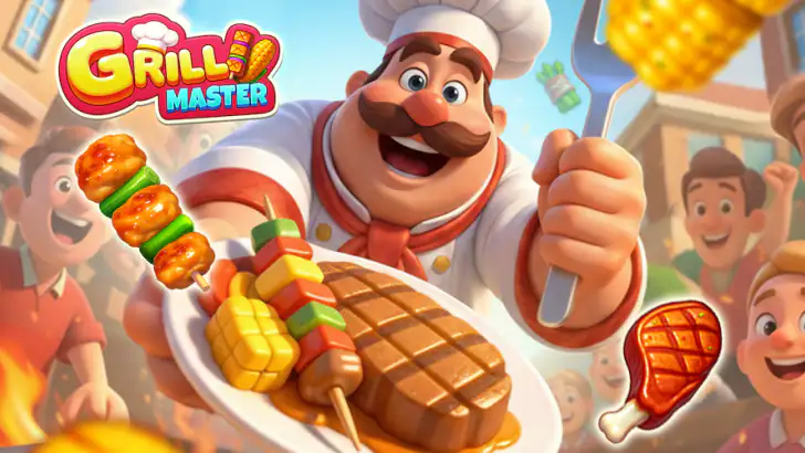Grill Master：フード仕分けパズル feature graphic