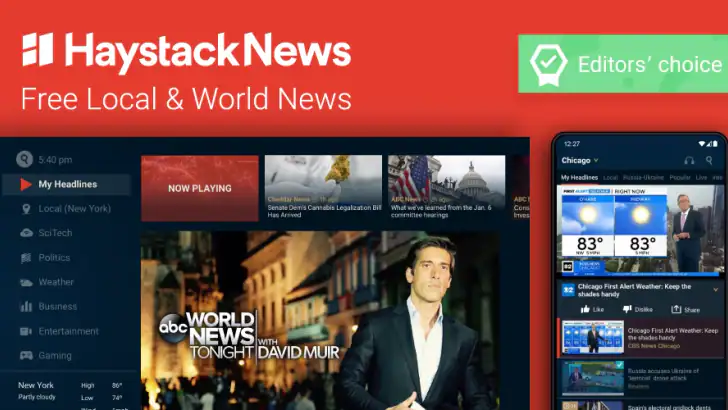 Haystack News: Local TV News feature graphic