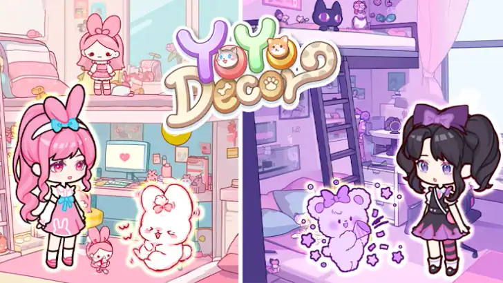 Kawaii Home Design デコールライフゲーム feature graphic