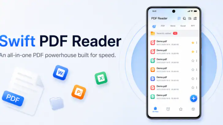 Lite PDF Manager - PDFリーダー feature graphic