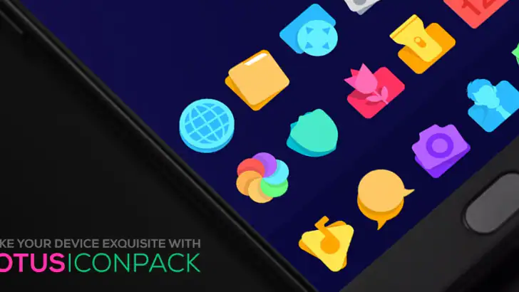 Lotus Icon Pack feature graphic
