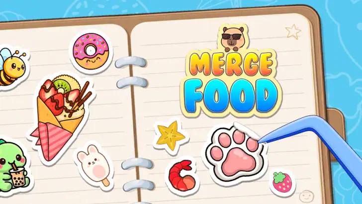 Merge Food : Sticky Match feature graphic