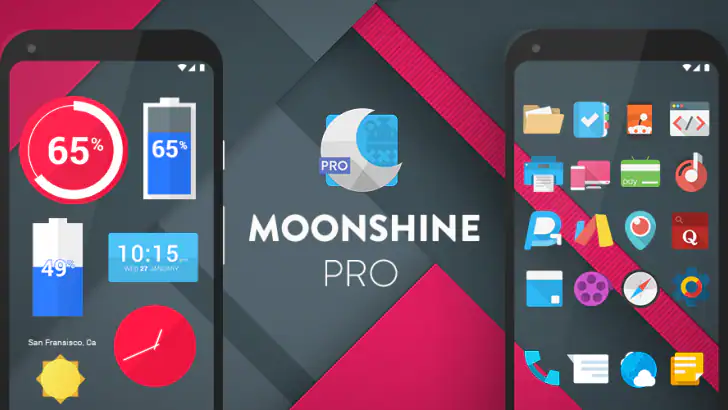 Moonshine Pro - Icon Pack feature graphic