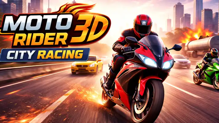 Moto Rider 3D: City Racing feature graphic