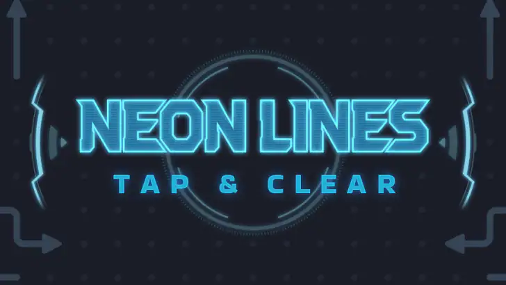 Neon Lines: Tap & Clear feature graphic