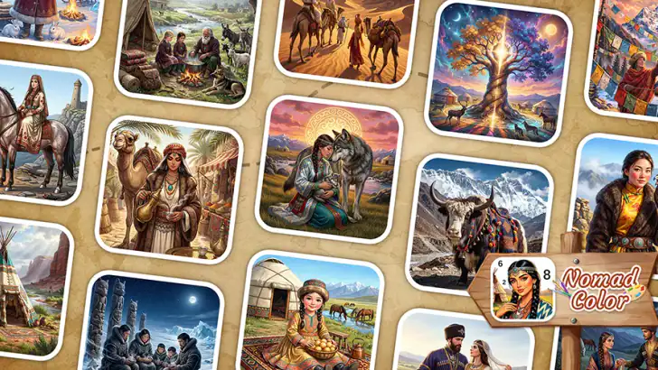 Nomad Color By Number Games feature graphic