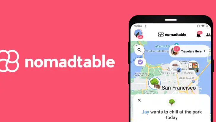 nomadtable: travel friends feature graphic