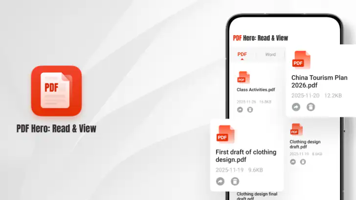 PDF Hero: Read & View feature graphic