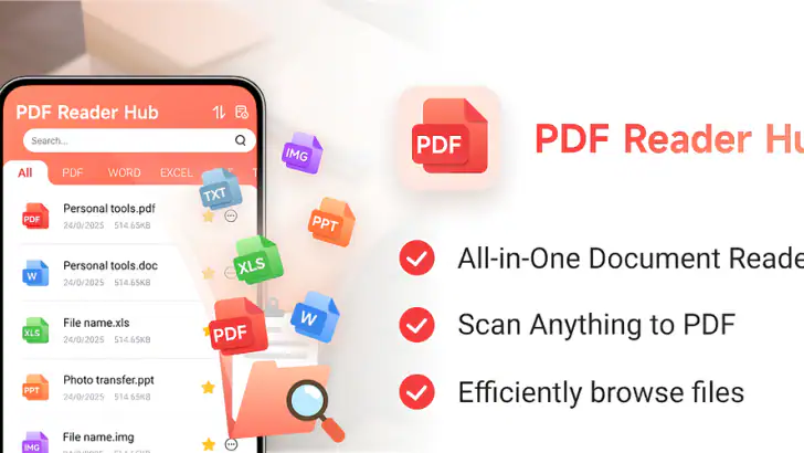 PDF Reader Hub feature graphic