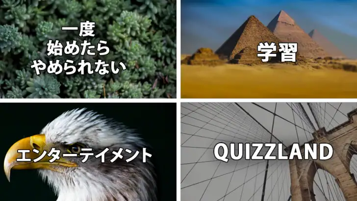 QuizzLand：雑学クイズでトリビアに挑戦しよう feature graphic