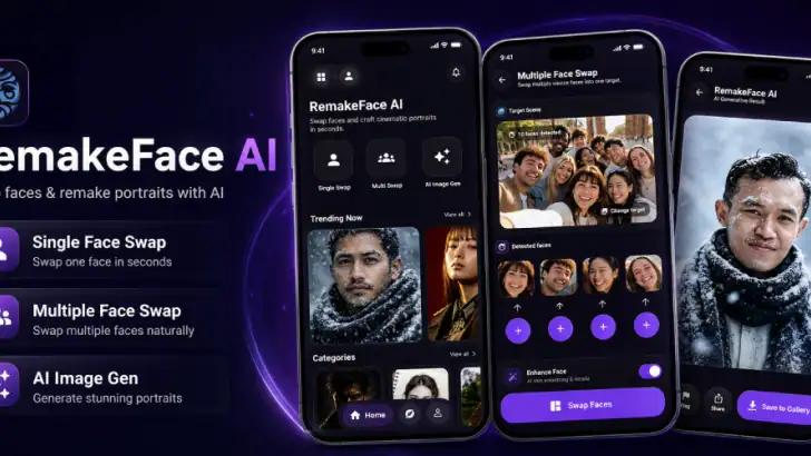 RemakeFace : AI Face Swap feature graphic