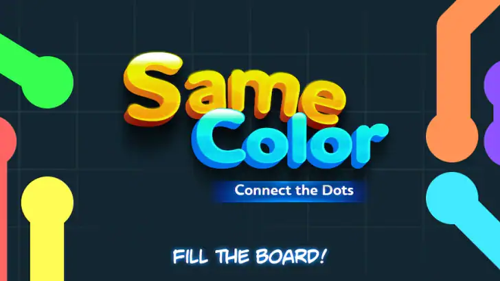 Same Color: ドットつなごうマッチングパズルゲーム feature graphic