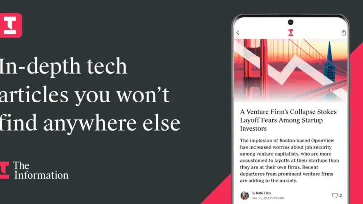 The Information: Tech News feature graphic